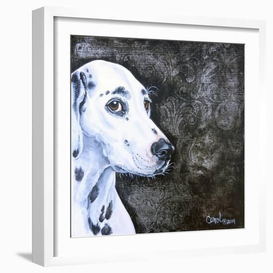 Playful Pup VI-Carol Dillon-Framed Art Print