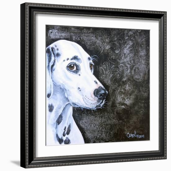 Playful Pup VI-Carol Dillon-Framed Art Print