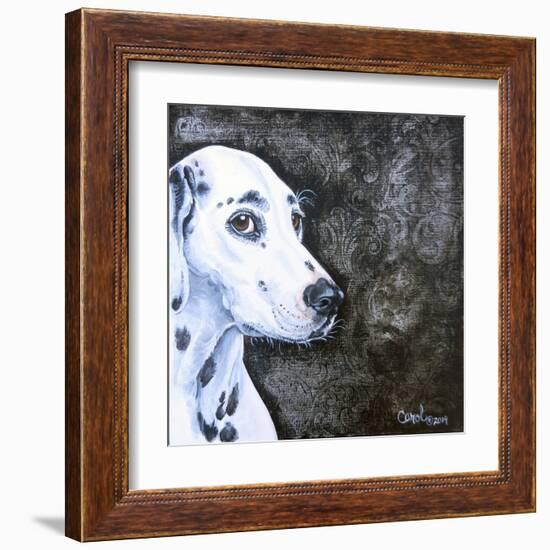 Playful Pup VI-Carol Dillon-Framed Art Print