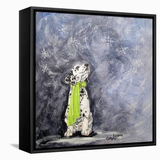 Playful Pup VII-Carol Dillon-Framed Stretched Canvas