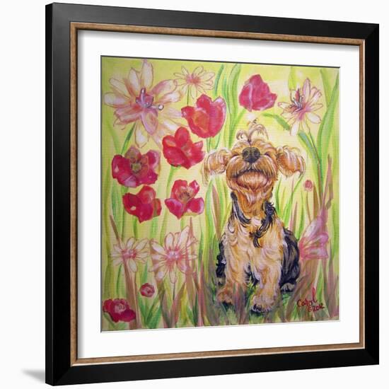 Playful Pup X-Carol Dillon-Framed Art Print