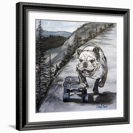 Playful Pup XI-Carol Dillon-Framed Art Print