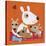 Playful Pups-Clare Beaton-Framed Stretched Canvas