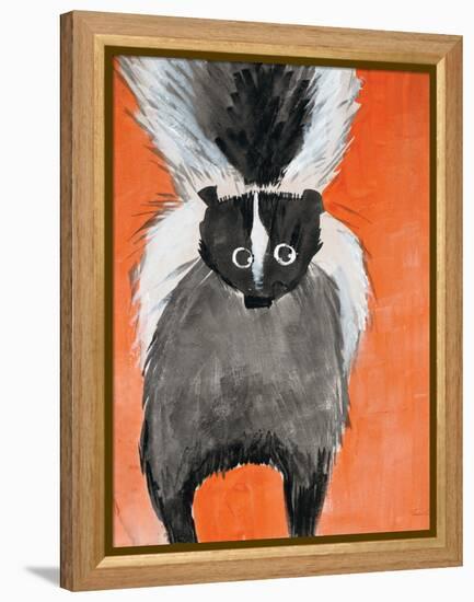Playful Skunk-Madelaine Morris-Framed Stretched Canvas