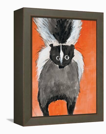 Playful Skunk-Madelaine Morris-Framed Stretched Canvas