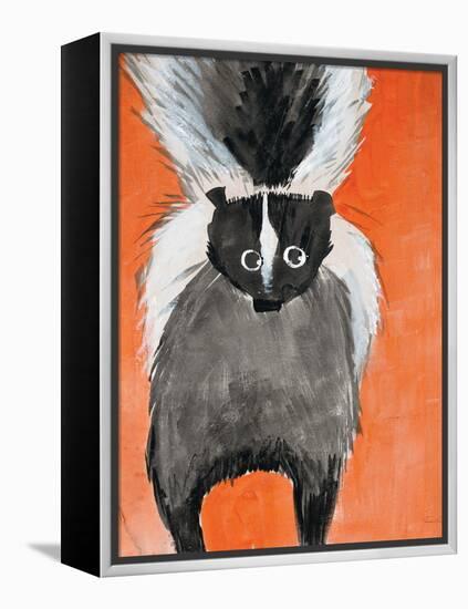 Playful Skunk-Madelaine Morris-Framed Stretched Canvas