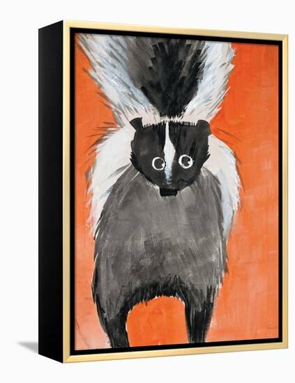 Playful Skunk-Madelaine Morris-Framed Stretched Canvas