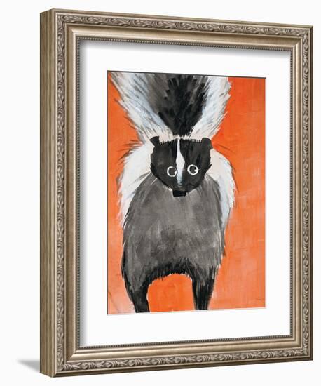 Playful Skunk-Madelaine Morris-Framed Premium Giclee Print