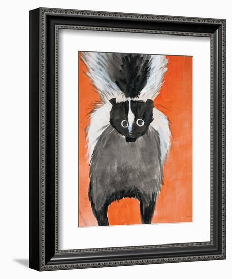 Playful Skunk-Madelaine Morris-Framed Art Print