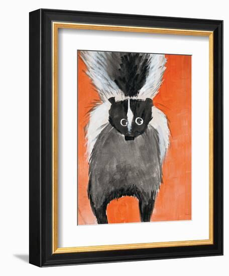 Playful Skunk-Madelaine Morris-Framed Art Print