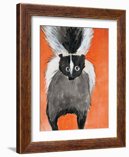 Playful Skunk-Madelaine Morris-Framed Art Print