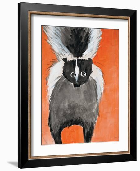 Playful Skunk-Madelaine Morris-Framed Art Print