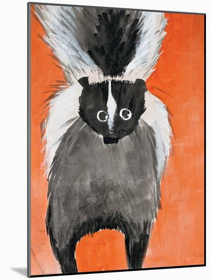 Playful Skunk-Madelaine Morris-Mounted Art Print