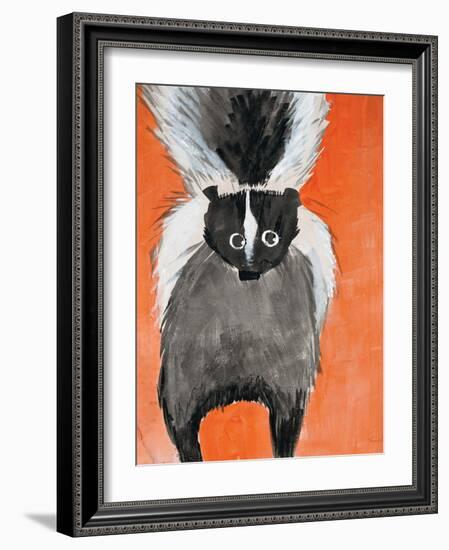 Playful Skunk-Madelaine Morris-Framed Art Print