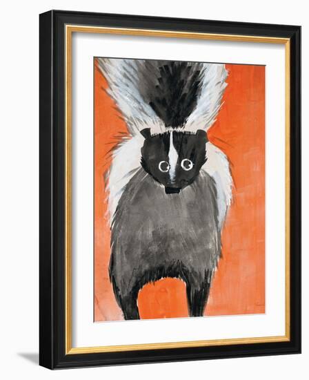 Playful Skunk-Madelaine Morris-Framed Art Print