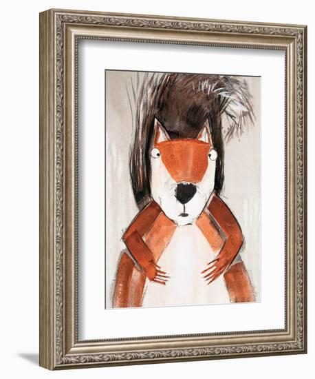 Playful Squirrel-Madelaine Morris-Framed Art Print