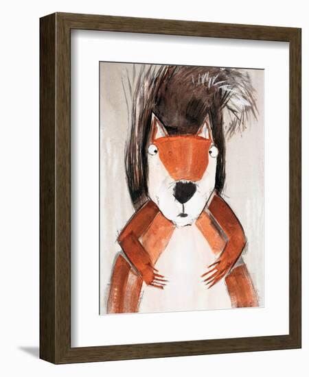 Playful Squirrel-Madelaine Morris-Framed Art Print
