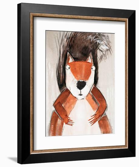 Playful Squirrel-Madelaine Morris-Framed Art Print