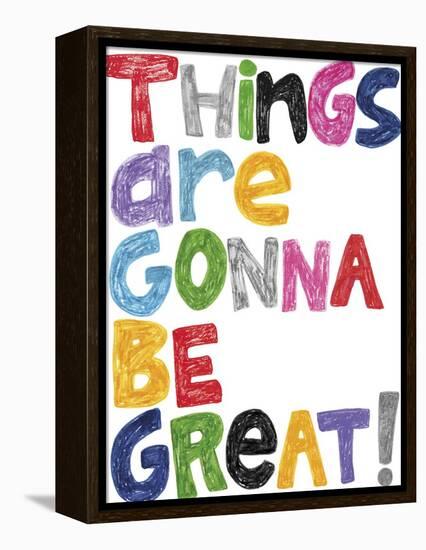 Playful Type - Great-Lottie Fontaine-Framed Stretched Canvas