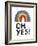 Playful Type - Yes-Lottie Fontaine-Framed Giclee Print