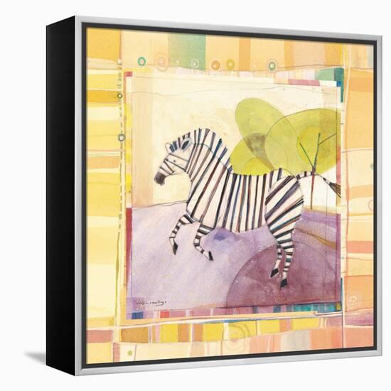 Playful Zebra-Robbin Rawlings-Framed Stretched Canvas