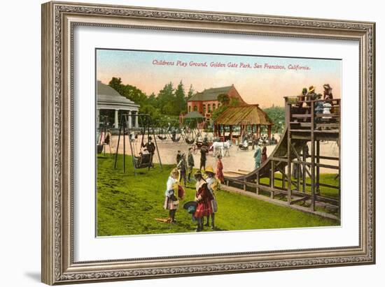 Playground, Golden Gate Park, San Francisco, California-null-Framed Art Print