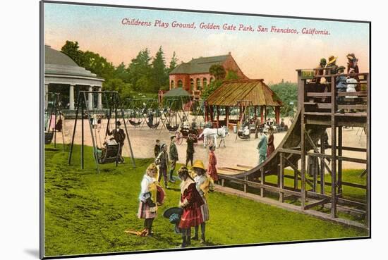 Playground, Golden Gate Park, San Francisco, California-null-Mounted Art Print