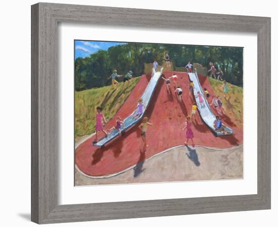 Playground, Markeaton Park, Derby-Andrew Macara-Framed Giclee Print