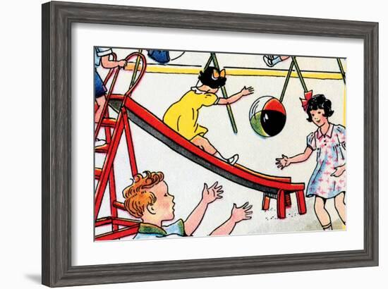 Playground-Julia Letheld Hahn-Framed Art Print