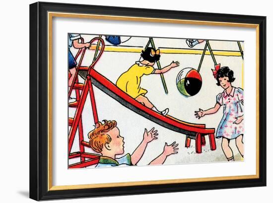 Playground-Julia Letheld Hahn-Framed Art Print