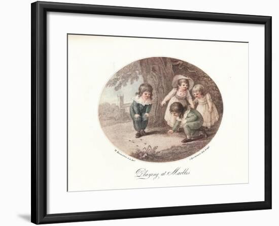 Playing at Marbles, 1906-Francesco Bartolozzi-Framed Giclee Print