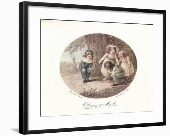 Playing at Marbles, 1906-Francesco Bartolozzi-Framed Giclee Print