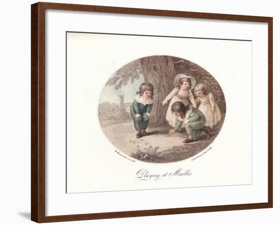 Playing at Marbles, 1906-Francesco Bartolozzi-Framed Giclee Print