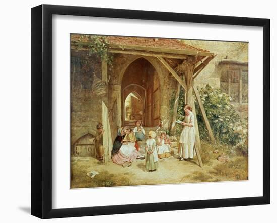 Playing at Schools, 1857-Charles James Lewis-Framed Giclee Print