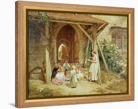 Playing at Schools, 1857-Charles James Lewis-Framed Premier Image Canvas