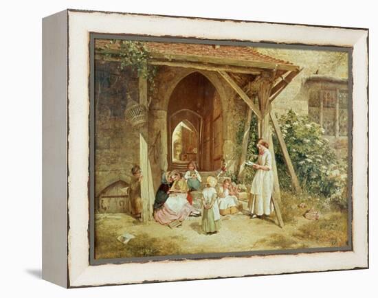 Playing at Schools, 1857-Charles James Lewis-Framed Premier Image Canvas