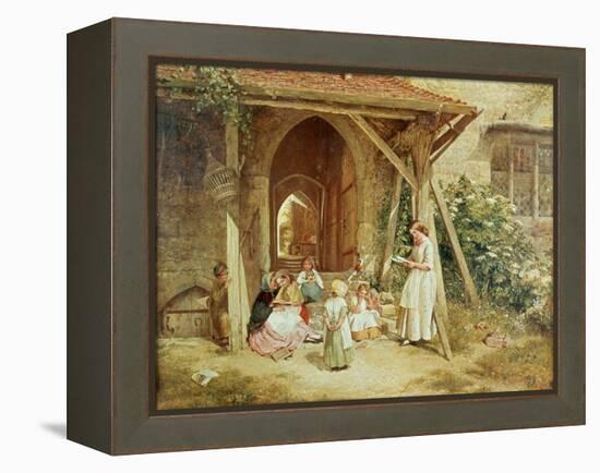 Playing at Schools, 1857-Charles James Lewis-Framed Premier Image Canvas