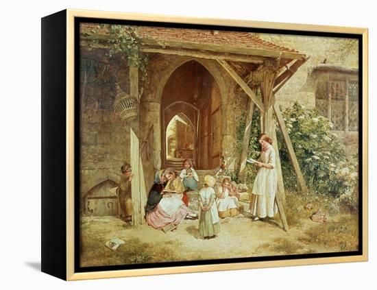 Playing at Schools, 1857-Charles James Lewis-Framed Premier Image Canvas