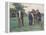 Playing Boules on the Outskirts of Concarneau-Theophile Louis Deyrolle-Framed Premier Image Canvas