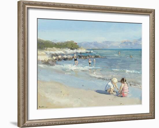 Playing by the Sea-Paul Brown-Framed Giclee Print