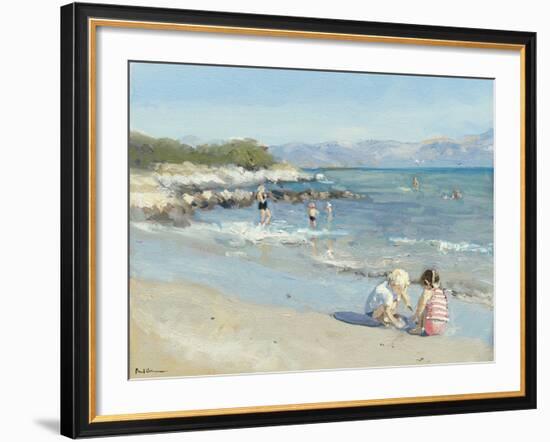 Playing by the Sea-Paul Brown-Framed Giclee Print