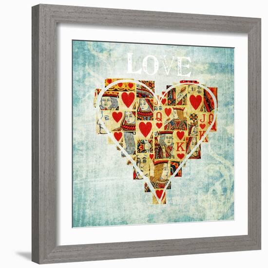 Playing Card Love-Tom Quartermaine-Framed Giclee Print