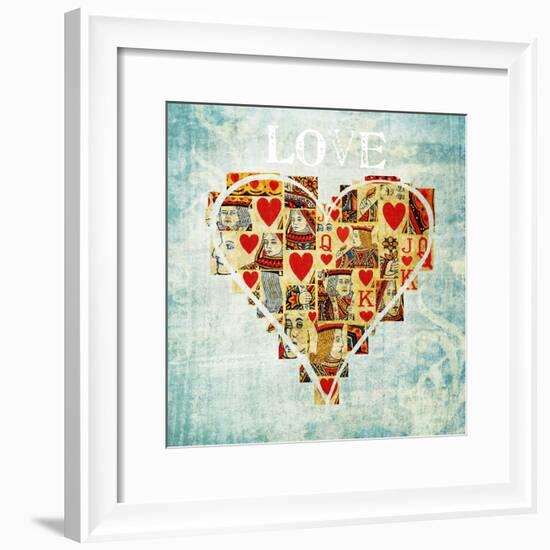 Playing Card Love-Tom Quartermaine-Framed Giclee Print