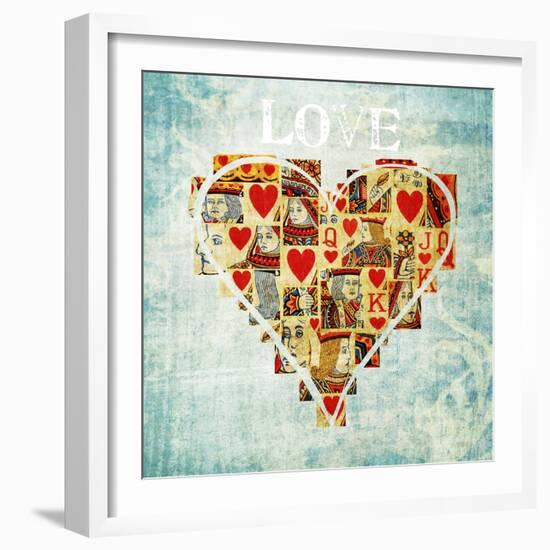 Playing Card Love-Tom Quartermaine-Framed Giclee Print