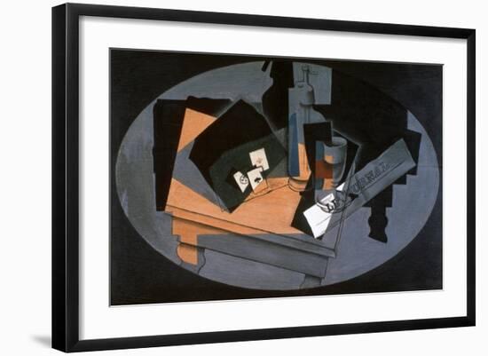 Playing Cards and Siphon, 1916-Juan Gris-Framed Giclee Print