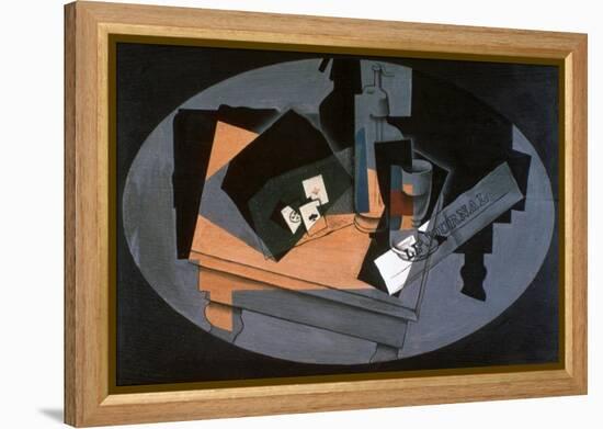 Playing Cards and Siphon, 1916-Juan Gris-Framed Premier Image Canvas