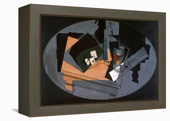 Playing Cards and Siphon, 1916-Juan Gris-Framed Premier Image Canvas