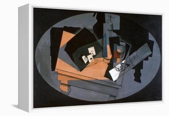 Playing Cards and Siphon, 1916-Juan Gris-Framed Premier Image Canvas