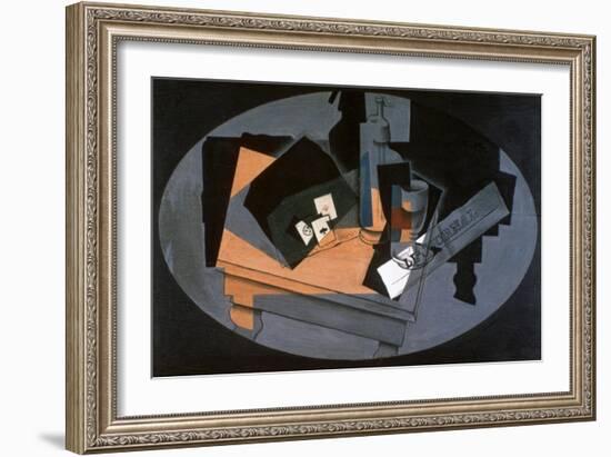 Playing Cards and Siphon, 1916-Juan Gris-Framed Giclee Print