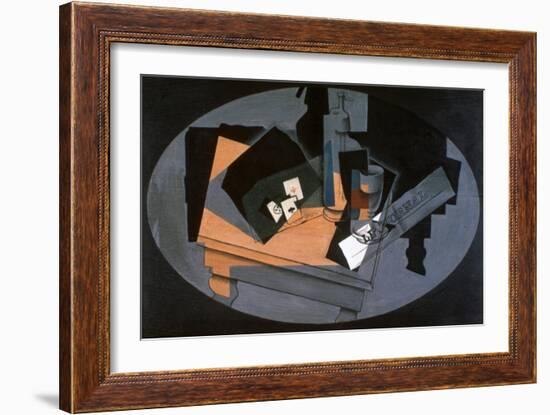 Playing Cards and Siphon, 1916-Juan Gris-Framed Giclee Print